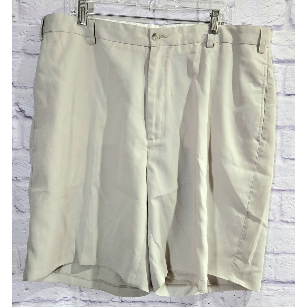 Byron Nelson Tan White Sand Men's Shorts 42 Lightweight Pockets